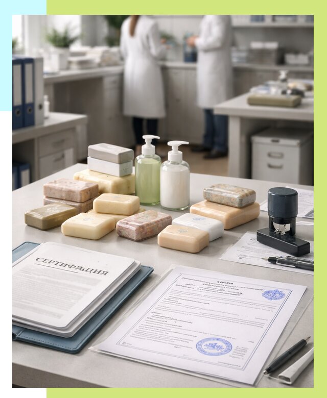 Сертификация мыла и сертификат на мыло в Прохладном от 13000 | Алешин-Прх