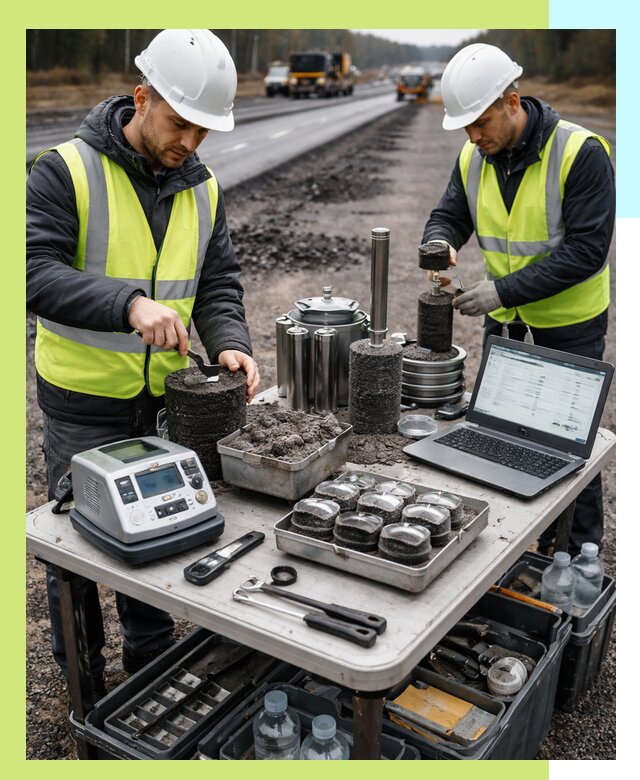 Сертификация асфальта: испытания и подтверждение в Прохладном