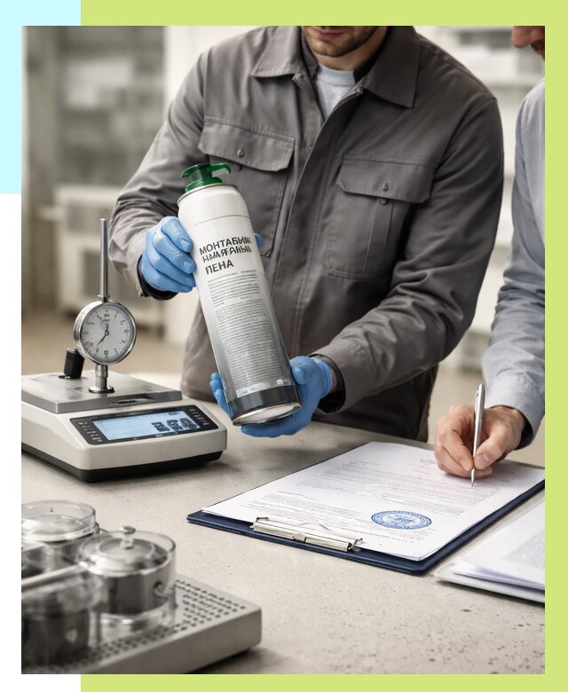 Сертификация монтажной пены в Прохладном от 16250 р. | Алешин-Прх