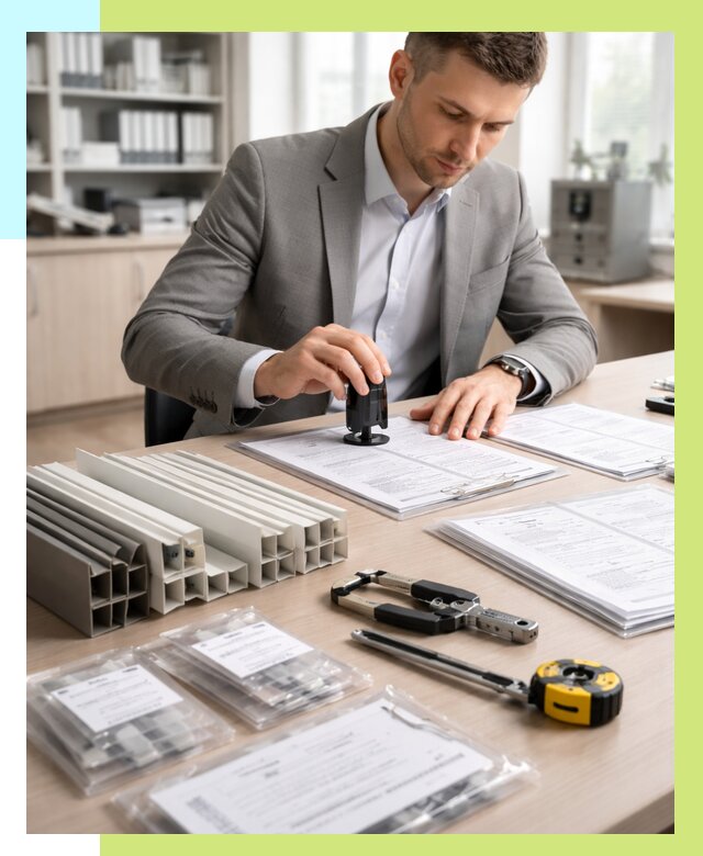 Сертификация ПВХ продукции в Прохладном от 9208 р., Алешин-Прх