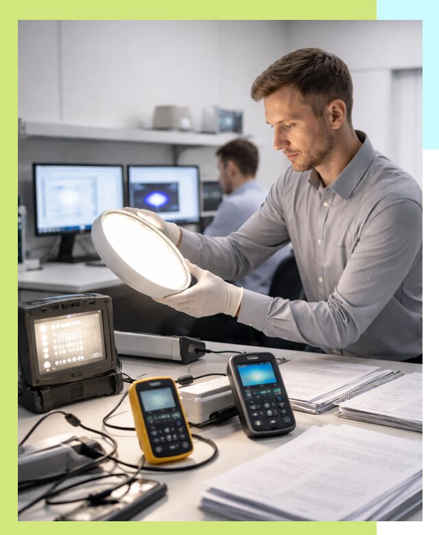 Сертификация светильников в Прохладном: испытания и оформление