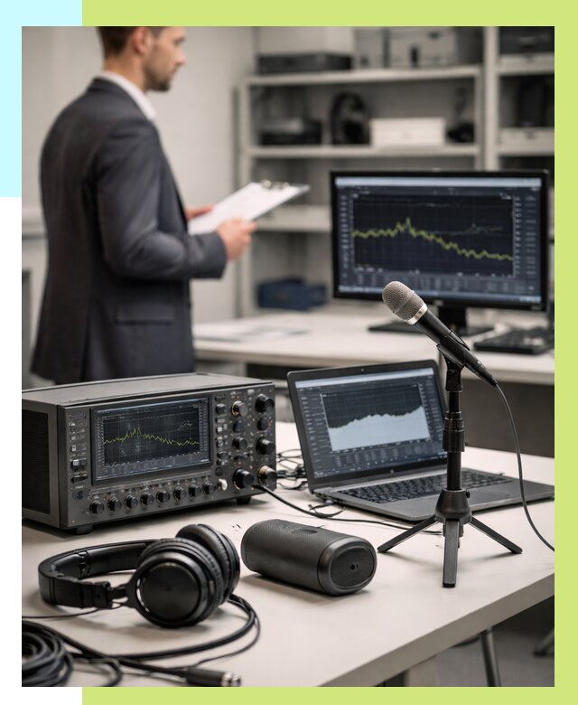 Сертификация аудиотехники в Прохладном от 16250 р., Алешин-Прх