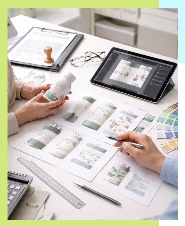 Профессиональная разработка дизайна и текста этикетки продукции в Прохладном