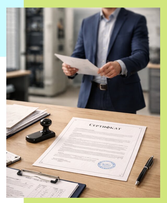 Сертификат на оборудование в Прохладном от 16250 р. | Алешин-Прх