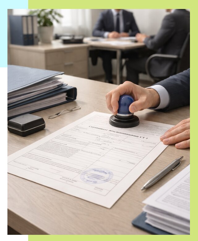 Сертификат происхождения СТ 1 в Прохладном от 4875 р. | Алешин-Прх