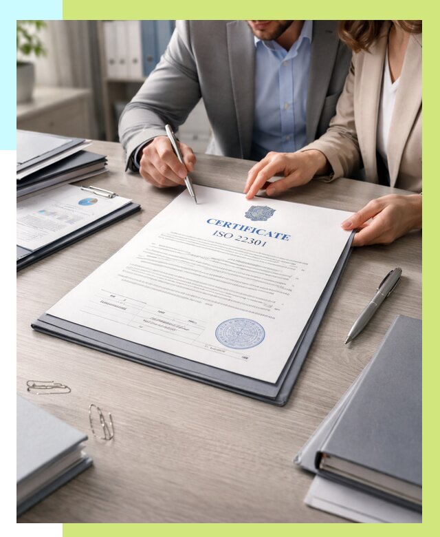 Сертификат ISO 22301 в Прохладном от 48749 р. | Алешин-Прх срочно