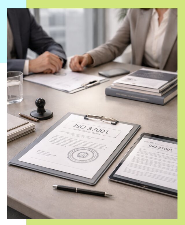 Сертификат ISO 37001 в Прохладном оформить от 129996 р. Алешин-Прх